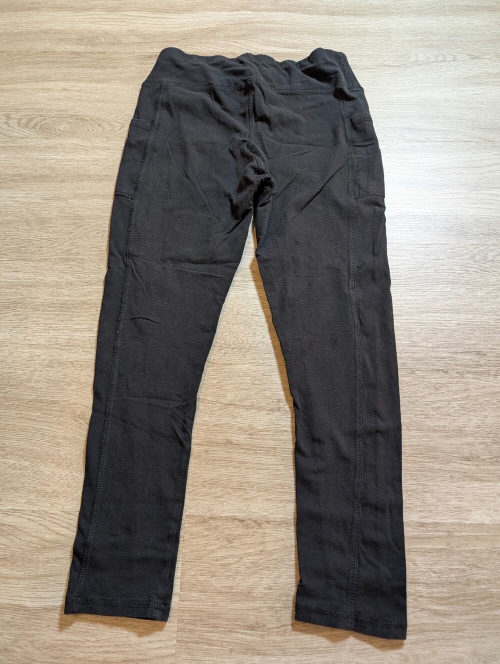 Beverly Hills Polo Club Women Large Black Pull On Stretch Leggings Yoga Athletic